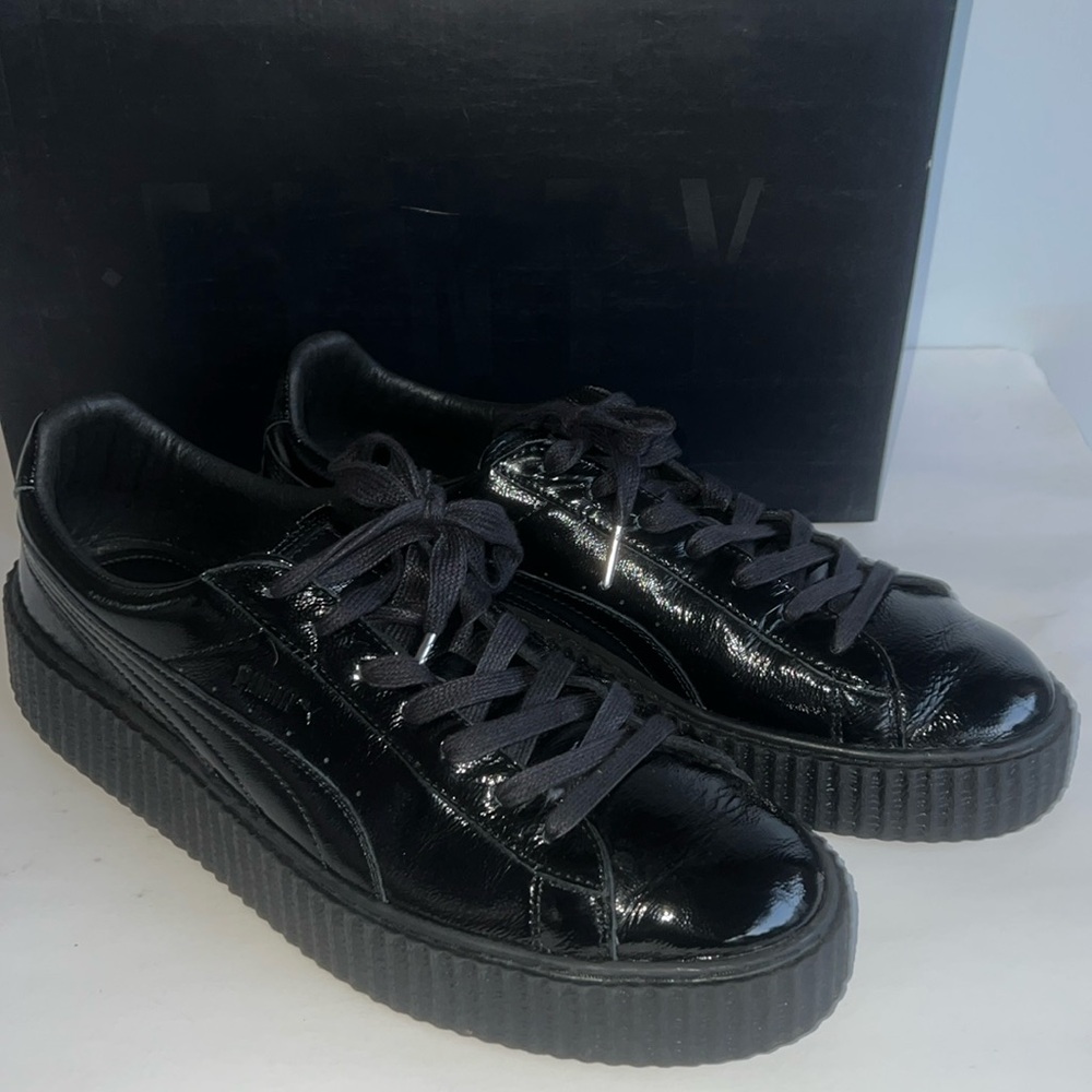 PUMA x FENTY CREEPER CRACKED BLACK LEATHER Men’s Size 13 Great Clean Condition